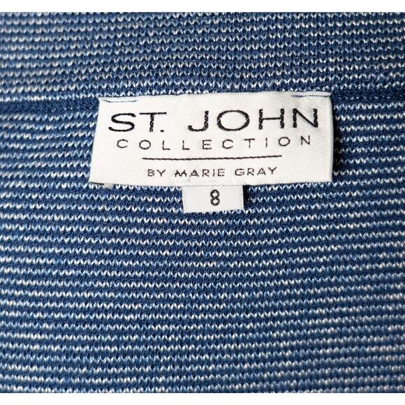 St. John Collection by Marie Gray Blue Skirt Size 8 - Picture 6 of 8
